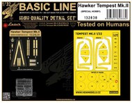  HGW Models  1/48 Hawker TEMPEST Mk.II BASIC LINE: seatbelts + masks HGW132838