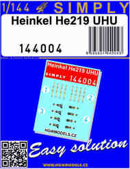 HEINKEL He.219 UHU - SEATBELTS #HGW144004
