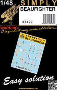  HGW Models  1/48 BRISTOL Beaufighter Mk.VI/Mk.X - Seatbelts HGW148439