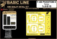 McDonnell F-4B PHANTOM II BASIC LINE: seatbelts + masks #HGW148816