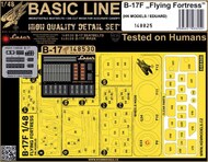 Boeing B-17F Flying Fortress Seat belts & Paint masks #HGW148825