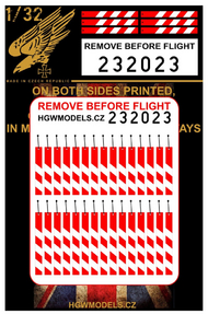  HGW Models  1/32 Remove Before Flight - UK both sides printed HGW232023