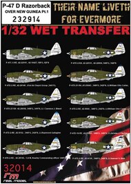  HGW Models  1/32 Republic P-47D Thunderbolt Razorback OVER NEW GUINEA Pt.1 Markings HGW232914