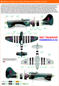 Hawker Tempest Mk.V Series 2 - Stencils and national insignia roundels #HGW248080