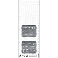  HGW Models  1/32 Access Templates Plus - Positive Rivets Set c HGW322019