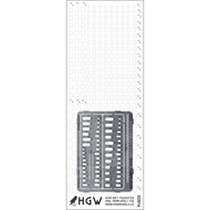  HGW Models  1/32 Oval Templates Plus - Positive Rivets Set con HGW322020