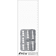  HGW Models  1/32 Oblong Templates Plus - Positive Rivets Set c HGW322021