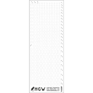  HGW Models  1/48 Oval Templates - Positive Rivets Set consists HGW482016