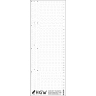  HGW Models  1/48 Access Templates - Positive Rivets Set consis HGW482018