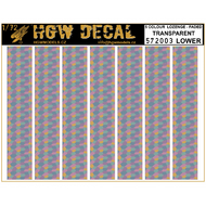 5 Color Lozenge Lower - Transparent A5 sheet. #HGW572003