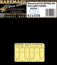  HGW Models  1:24 Messerschmitt Bf.109G-5/6 - Galland Haube variant.HGW's masking patterns, for clear parts - Pre-Order Item HGW624004