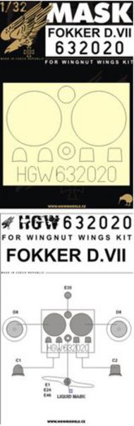  HGW Models  1/32 Fokker D.VII (WNW) HGW632020