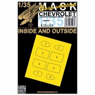  HGW Models  1/35 CHEVROLET G7107 4X4 1,5t, K51, G506 - Printed number on each part HGW635403