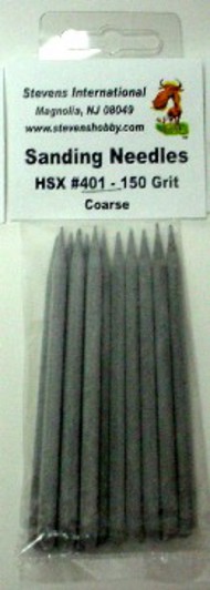  Hobby Stix  NoScale 150 Grit Coarse Sanding Needles (8/Bag) HSX401