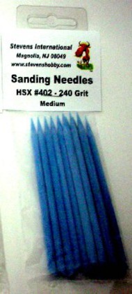 240 Grit Medium Sanding Needles (8/Bag) #HSX402