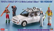  Hasegawa  1/24 Toyota Starlet EP71 SI White Limited 3Door Ski Version OUT OF STOCK IN US, HIGHER PRICED SOURCED IN EUROPE HSG20610