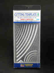 Cutting Template B (Curved Parallel Width Ruler) A cutting template made of precisely processed stainless steel with high hardness. Template B, which is a collection of ``curved parallel widths'' for cutting out adhesive sheets and stickers in parallel, i HSGTP06