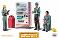Back in stock! 'Having a rest' of construction worker figure (woman x 1, man x 2) with a drink vending machine & accessories OUT OF STOCK IN US, HIGHER PRICED SOURCED IN EUROPE #HSGWM06