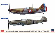  Hasegawa  1/72 Dewoitine D.520 & Bf109E 'Battle of France' (2 kits) HSG2332