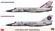  Hasegawa  1/72 F-106A Delta Dart Bicentennial US Jet Fighter (2 Kits) (Ltd Edition) HSG2402