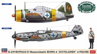  Hasegawa  1/72 B-239 Buffalo & Bf109G-6 'Juutilainen' with Figure [2 kits] [2 kits] HSG2439
