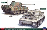  Hasegawa  1/72 Tiger I & Panther G German Army Main Battle Tanks (2 Kits) (Ltd Edition) HSG30067