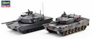  Hasegawa  1/72 M1 Abrams & Leopard 2 NATO Main Battle Tanks (2 Kits) (Ltd Edition) OUT OF STOCK IN US, HIGHER PRICED SOURCED IN EUROPE HSG30069
