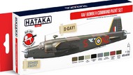  Hataka Hobby  NoScale Red Line (Airbrush-Dedicated): WWII RAF Bomber Command Paint Set (8 Colors) 17ml Bottles HTKAS102