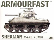  ArmourFast  1/72 Sherman M4A3 Tank w/75mm Gun (2) ARF99014