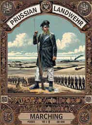 Napoleonic Prussian Landwehr (Marching) #HAT2001