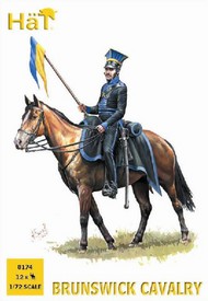  Hat Industries  1/72 Napoleonic Brunswick Cavalry (12 Mtd) HTI8174
