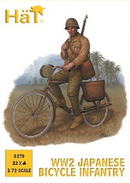  Hat Industries  1/72 WWII Japanese Bicycle Infantry (12) - Pre-Order Item HTI8278