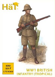  Hat Industries  1/72 WWI British Infantry in Khaki Drill (Tropical) (32) HTI8293