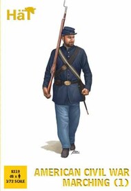  Hat Industries  1/72 American Civil War Marching Set #1 (48) HTI8319