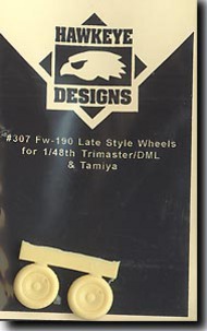  Hawkeye Designs  1/48 Fw.190 Late Style Wheels HD307