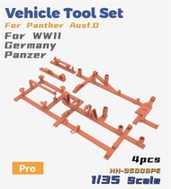  Heavy Hobby  1/35 Vehicle Tool Set For Panther Ausf.D For WWII Germany Panzer PE* HVH-35008PE