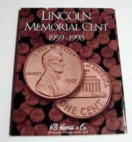 H.E. HARRIS  NoScale Lincoln Memorial Cent 1959-1998 Coin Folder HEH2675