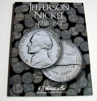  H.E. HARRIS  NoScale Jefferson Nickel 1938-1961 Coin Folder* HEH2679
