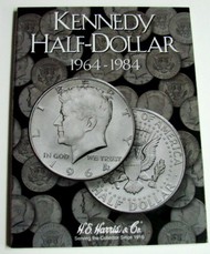  H.E. HARRIS  NoScale Kennedy Half Dollar 1964-1984 Coin Folder HEH2696