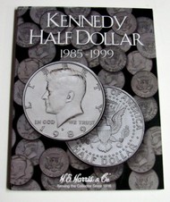  H.E. HARRIS  NoScale Kennedy Half Dollar 1985-1999 Coin Folder HEH2697