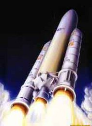  Heller  1/125 Ariane V-5 Launch Rocket HL0441