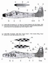 Hi Decal  1/72 F-84G Thunderjet HDC72049