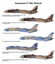  Hi Decal  1/72 Grumman F-14A Tomcats (6) 160365 / 3-6067 73r HDC72051