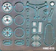  Highlight Model Studio  1/24-1/25 VW Beetle Detail Set 1 for TAM: Steering Wheel Spokes, Door Handles & Gear Shifter HMO15