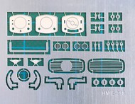 VW Beetle Detail Set 4 for TAM: Dashboard Grille & Panels #HMO18