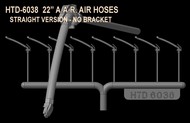  Hi-Tech Products  HO AAR 22" Real Rubber Air Hoses w/o Brackets (8) HDS6038