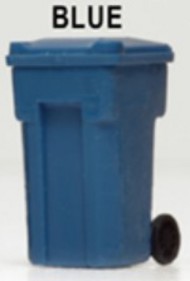  Hi-Tech Products  HO Blue Recycling Trash Cans (6) HDS8007
