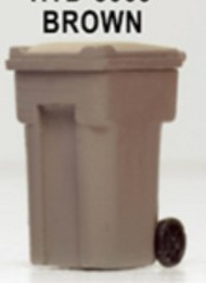  Hi-Tech Products  HO Brown Yard Trash Cans (6) HDS8009
