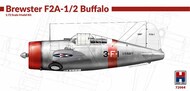 Brewster F2A-1/2 Buffalo Hasegawa + Cartograf + Masks #H2K72064