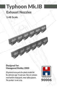 Hawker Typhoon Mk.IB Exhaust Nozzles H2K90006